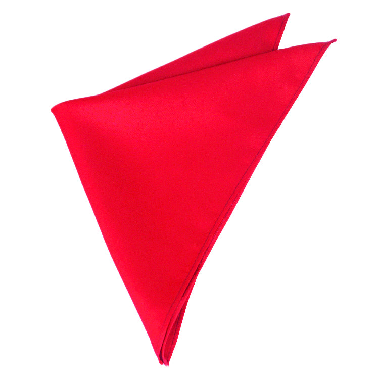 bright red pocket square