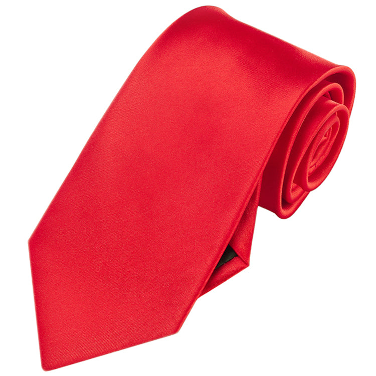 bright red tie