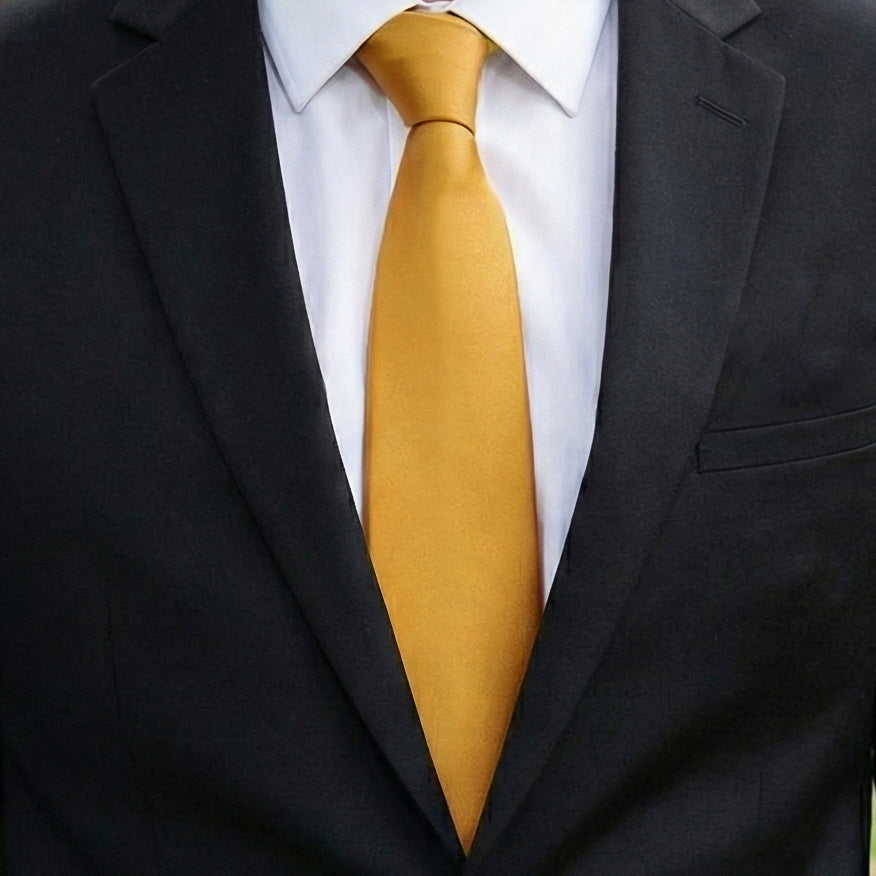 Mens Classic Gold Tie