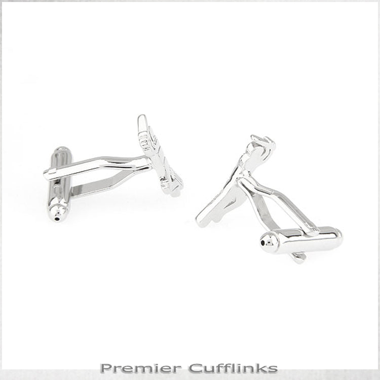 Cricket Batsman Cufflinks