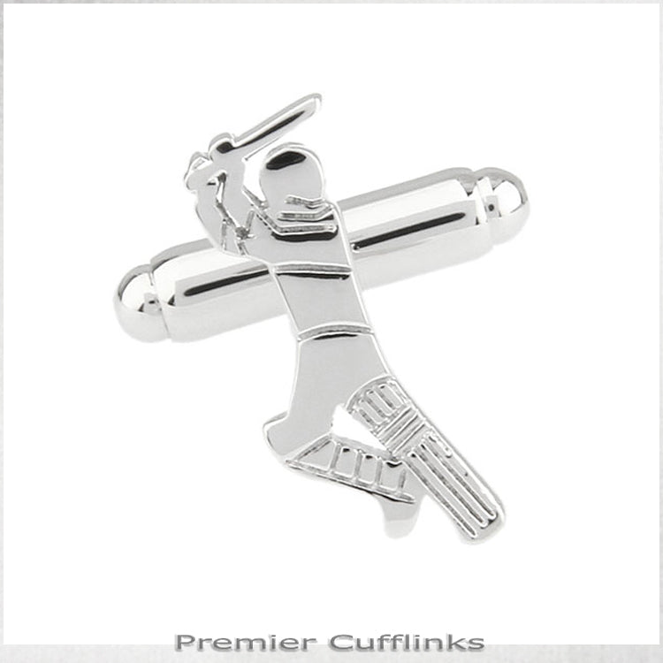 Cricket Batsman Cufflinks