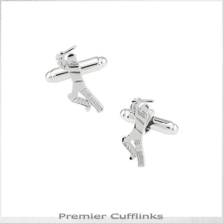 Cricket Batsman Cufflinks