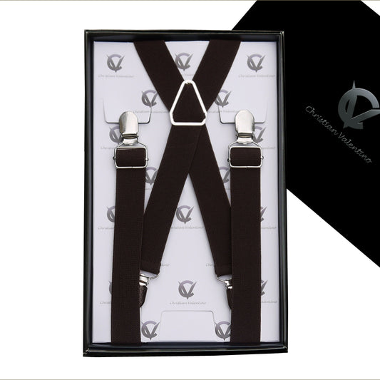 Men's Dark Brown X2.5cm Braces 