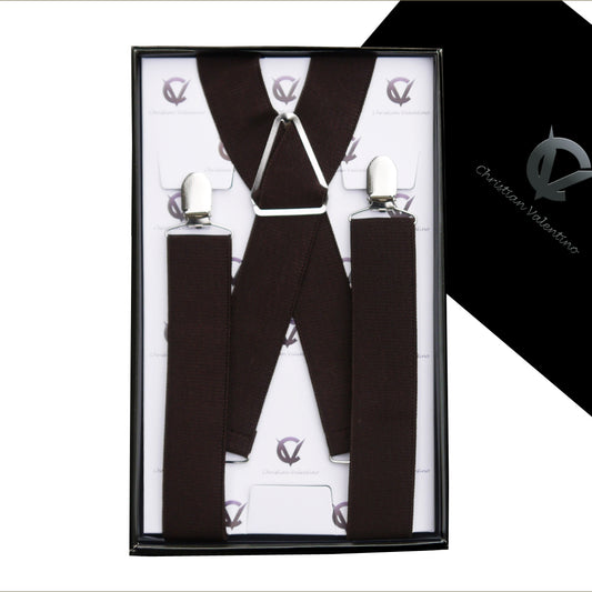Men's Dark Brown X3.5cm Braces 