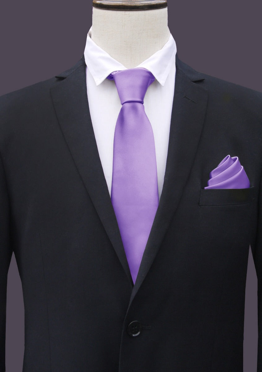 Mens Dark Classic Lavender Tie