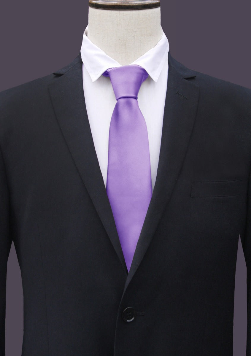 Mens Dark Classic Lavender Tie