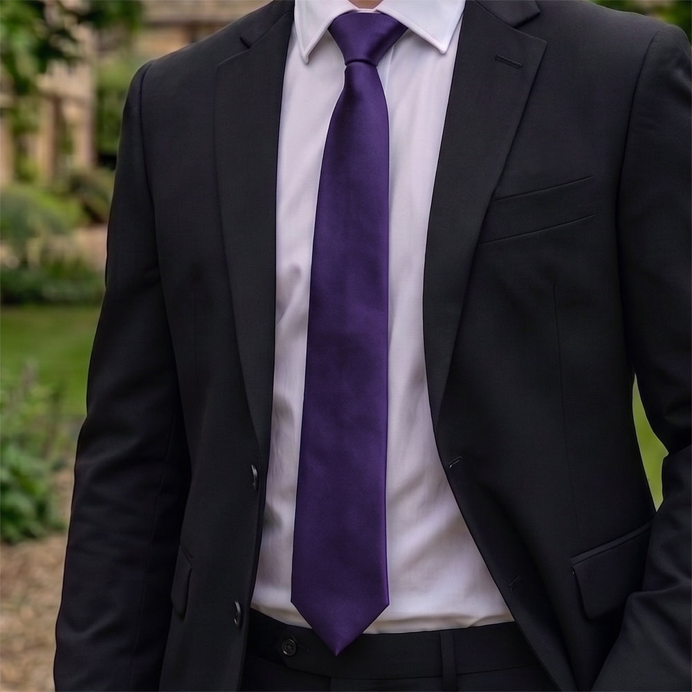 Mens Dark Purple Tie
