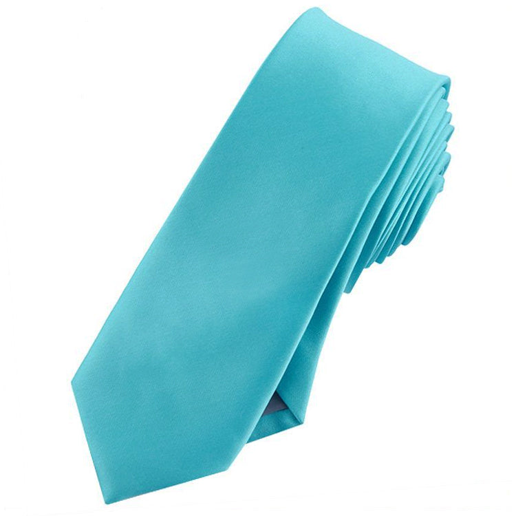 Mens Dark Turquoise Skinny Tie
