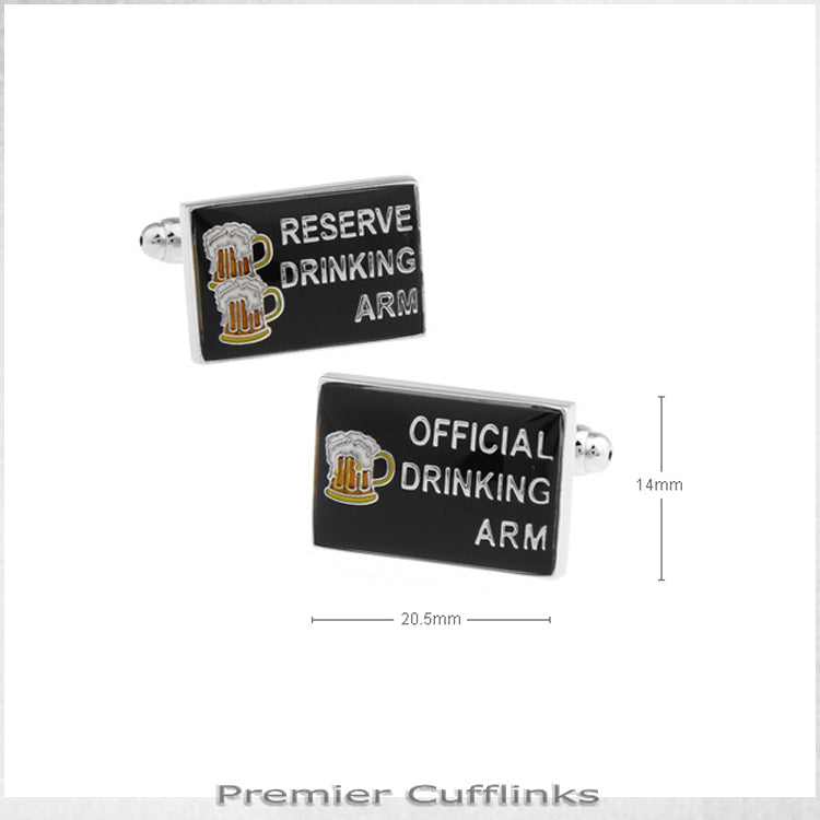 Drinking Hand Cufflinks