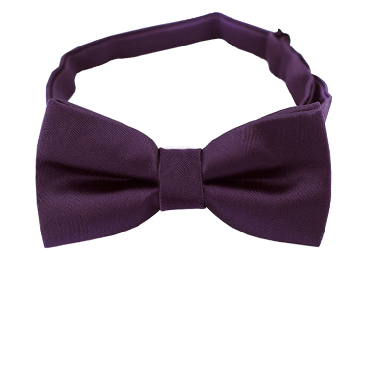Grape Eggplant Boys Bow Tie