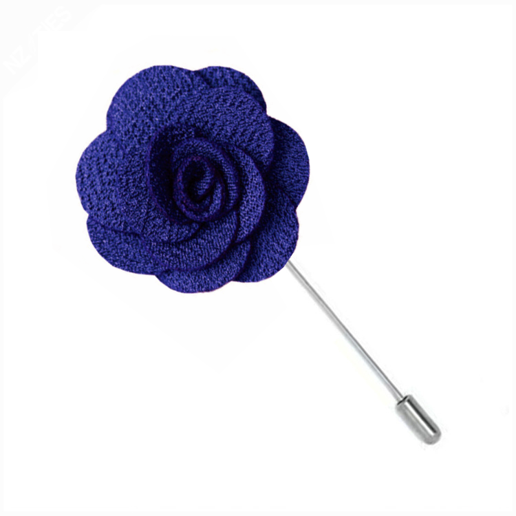 Dark Lavender Floral Lapel Pin