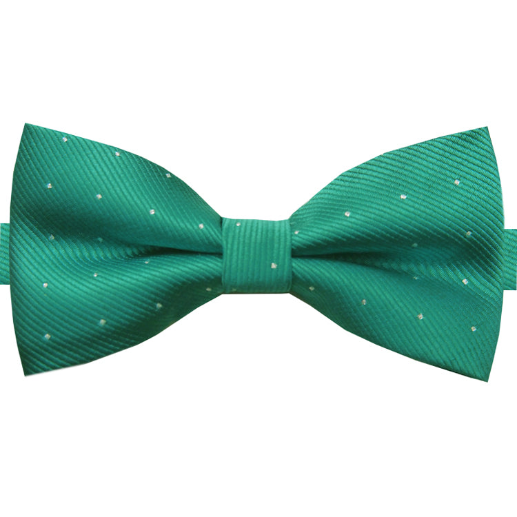 teal with polka dots bow tie