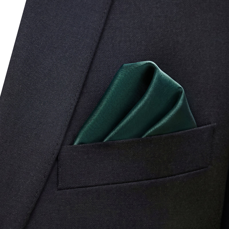 Forest Dark Green Pocket Square