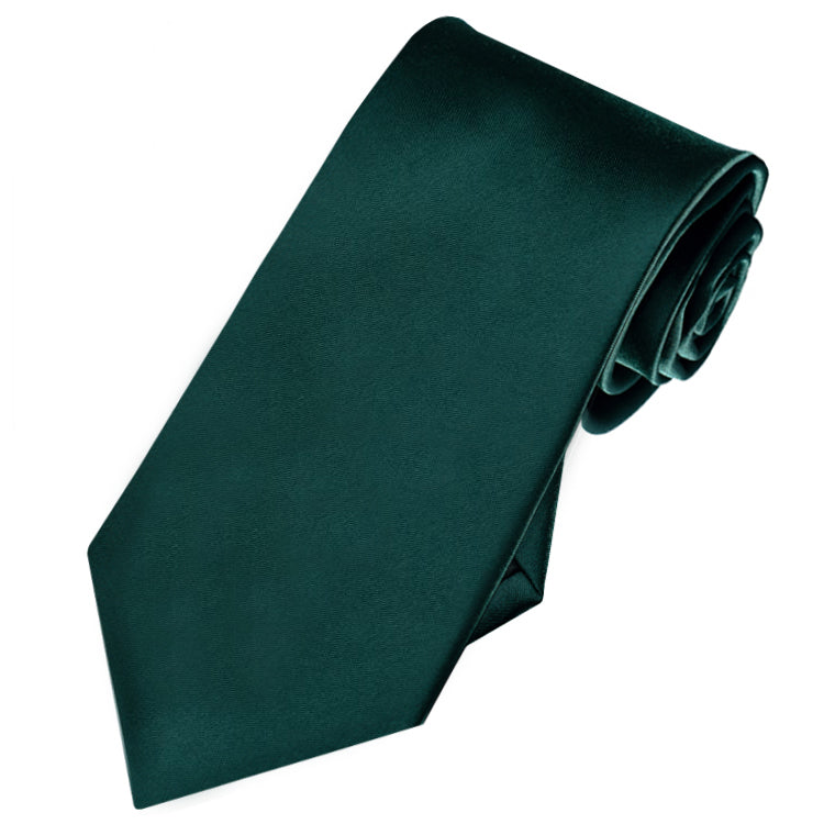 dark green slim tie 
