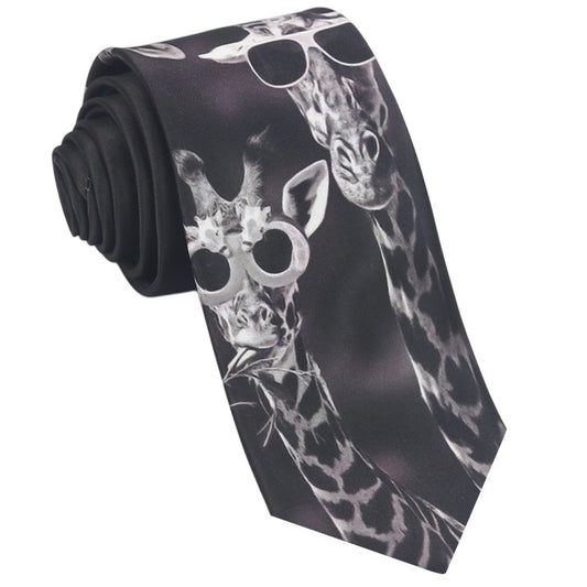 Giraffes With Sunglasses Slim Tie