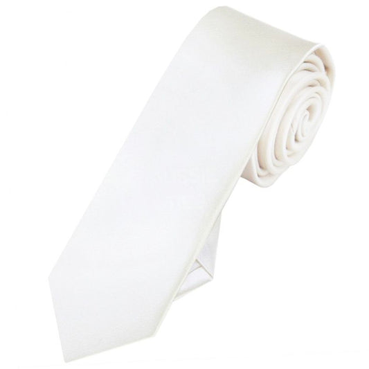 ivory skinny tie