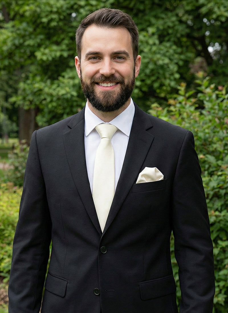 Ivory 8.5cm Tie