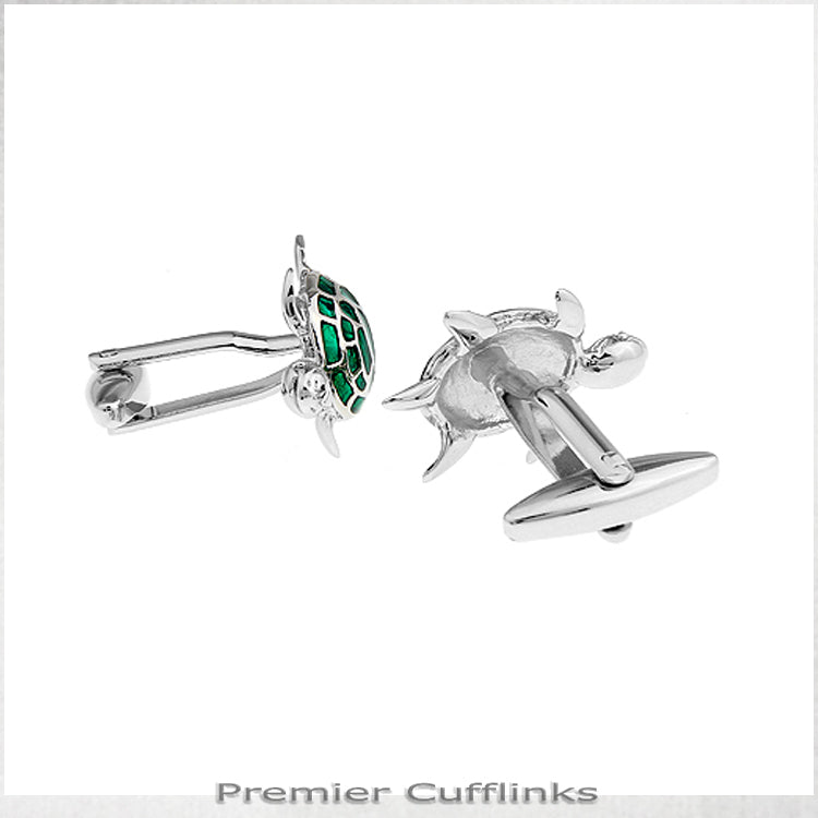 Jade Turtle Cufflinks