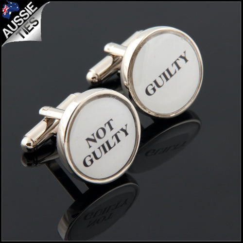 Mens Lawyer (Not) Guilty Cufflinks