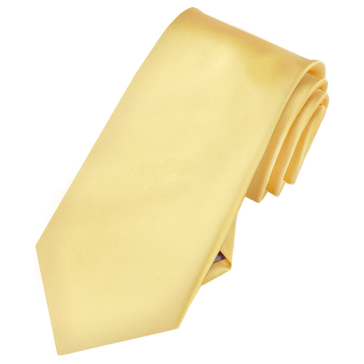 light gold slim tie 