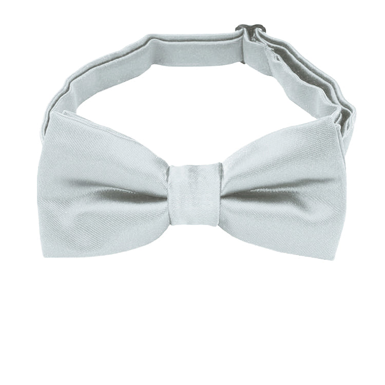 Light Silver Boys Bow Tie