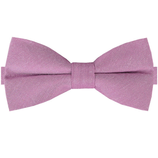 Lilac Purple Cotton Mens Bow Tie