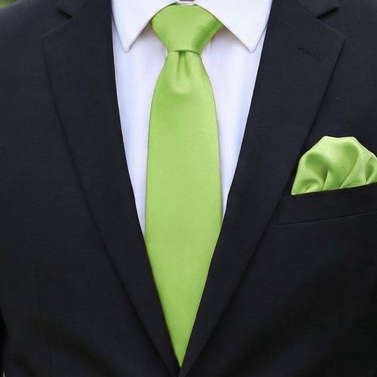 Teal Blue Tie and Pocket Square Set