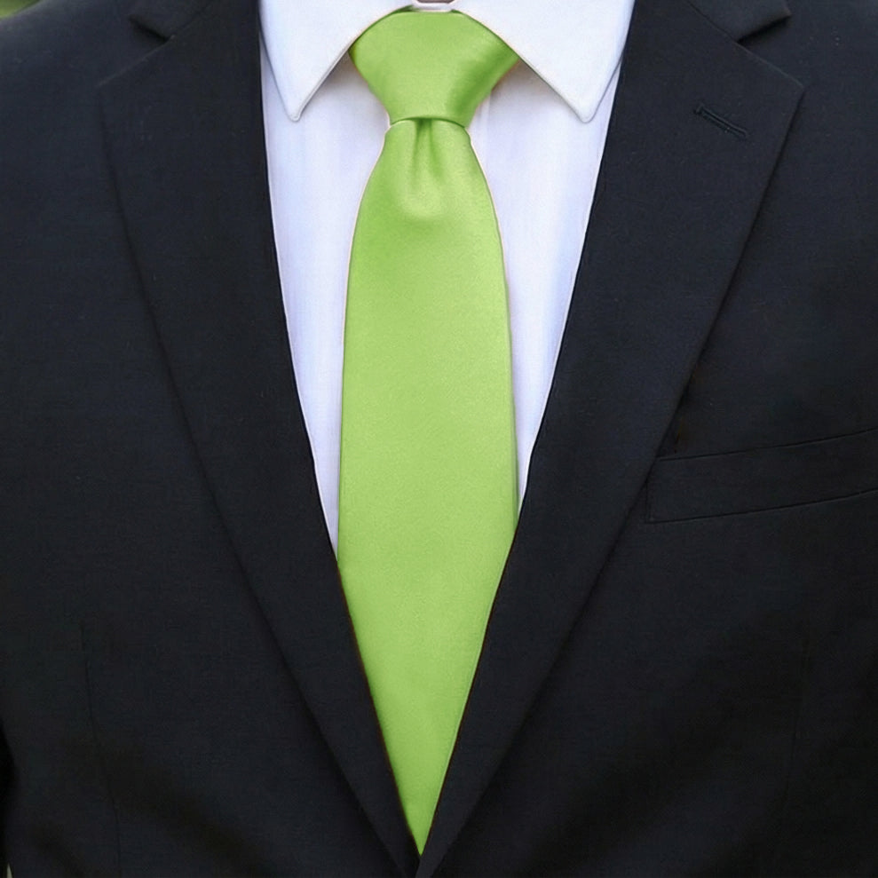 Mens Lime Green Tie