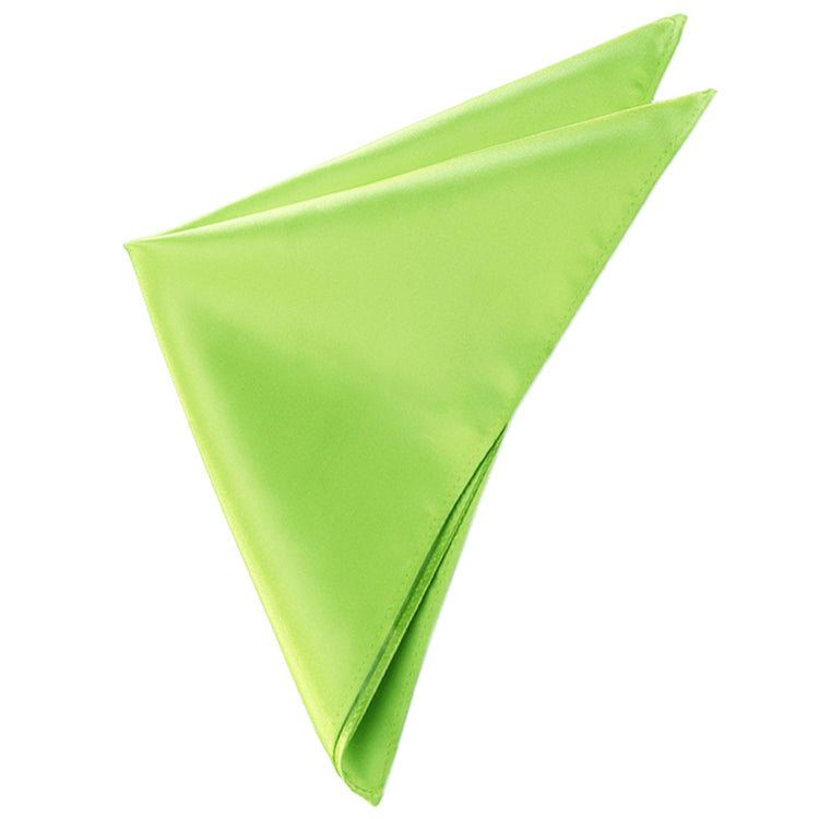 Lime Green Tie and Pocket Square Set