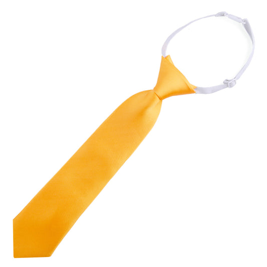 Boys Marigold Yellow Pre-Tied Elastic TIe
