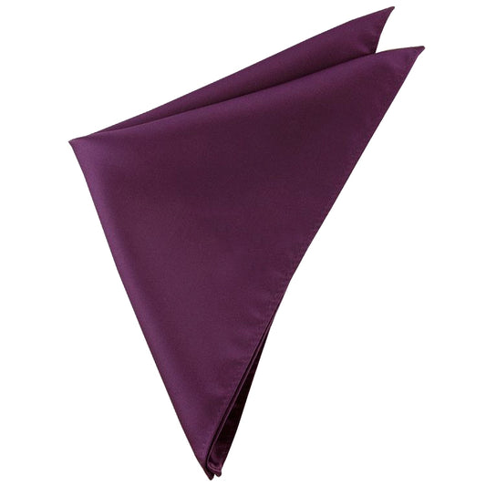 Mens Maroon Deep Burgundy Pocket Square