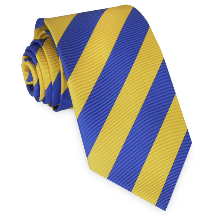 Blue & Yellow Stripes Tie