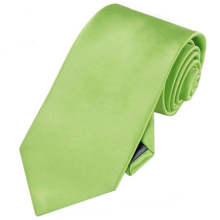 Lime Green Tie and Pocket Square Set