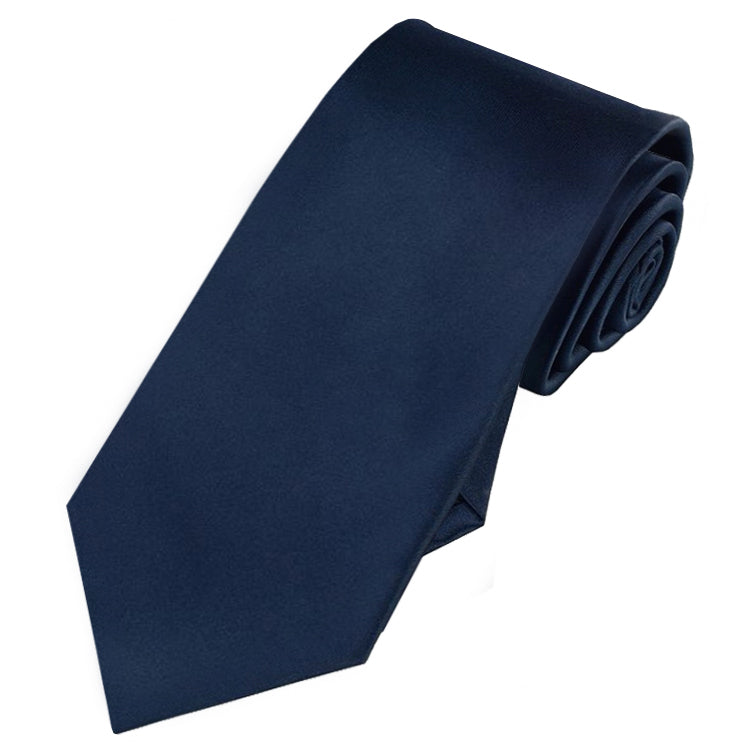 dark blue slim tie 