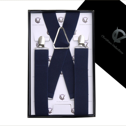 Men's Midnight Blue X3.5cm Braces 