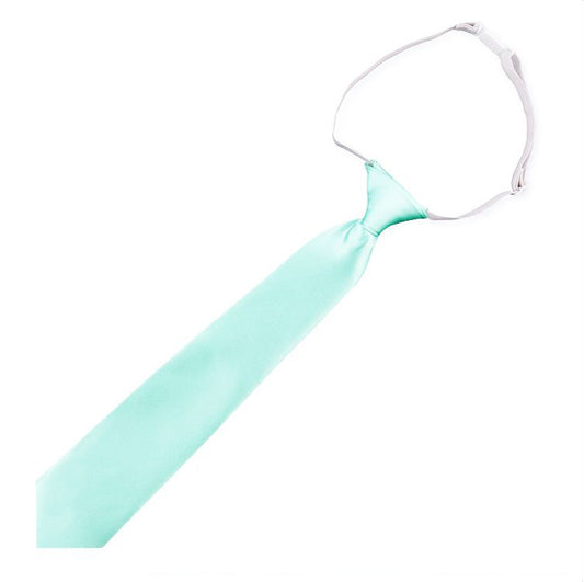 mint green little boy's tie