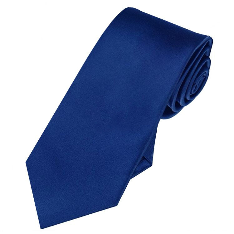 navy blue slim tie