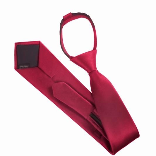 Scarlet Red Zipper Tie 8.5cm