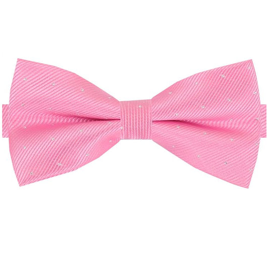 Pink with Small Polka Dots Bow Tie