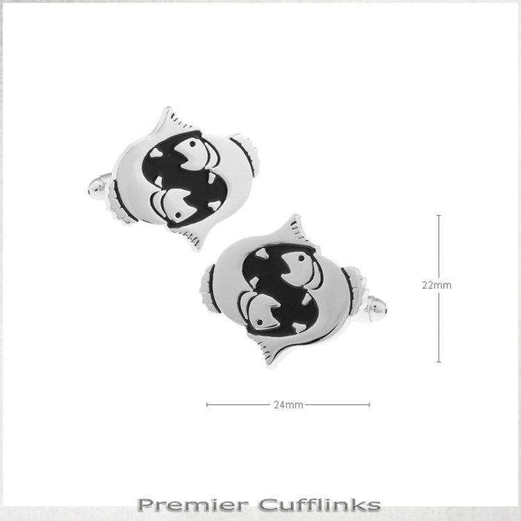 Pisces Star Sign Cufflinks