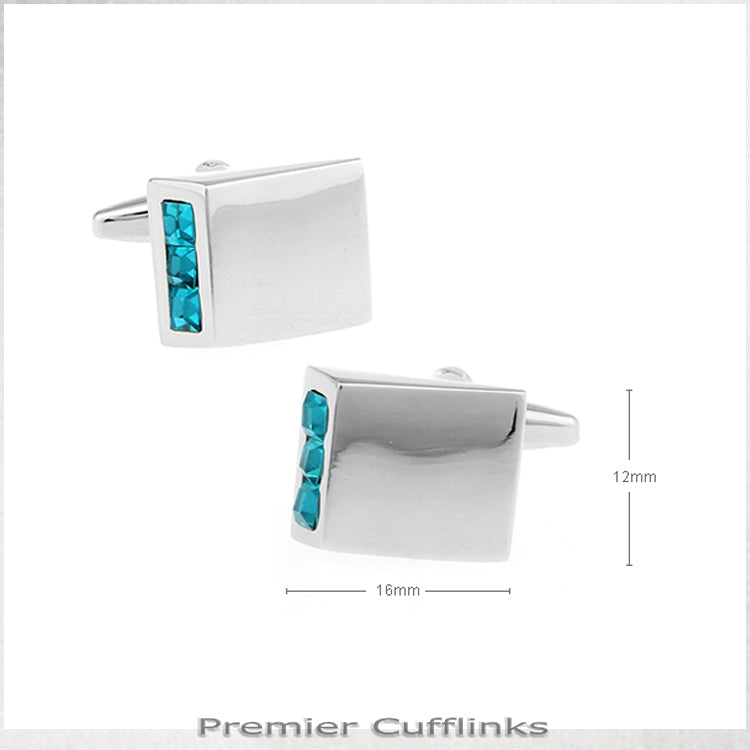 Prism Stud With Turquoise Inset Cufflinks