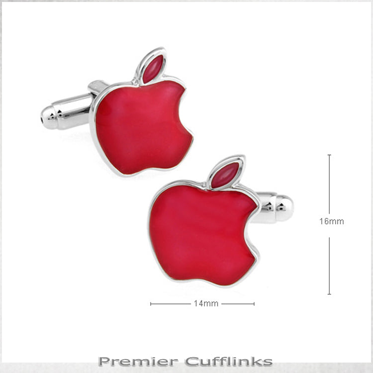 Red Apple Cufflinks