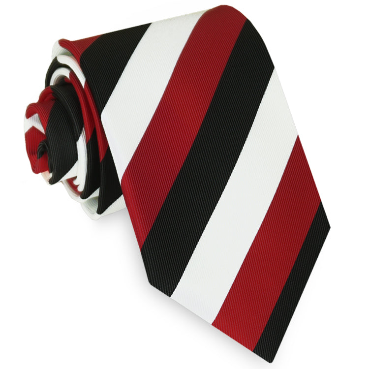 St Kilda colours tie red black and white tie
