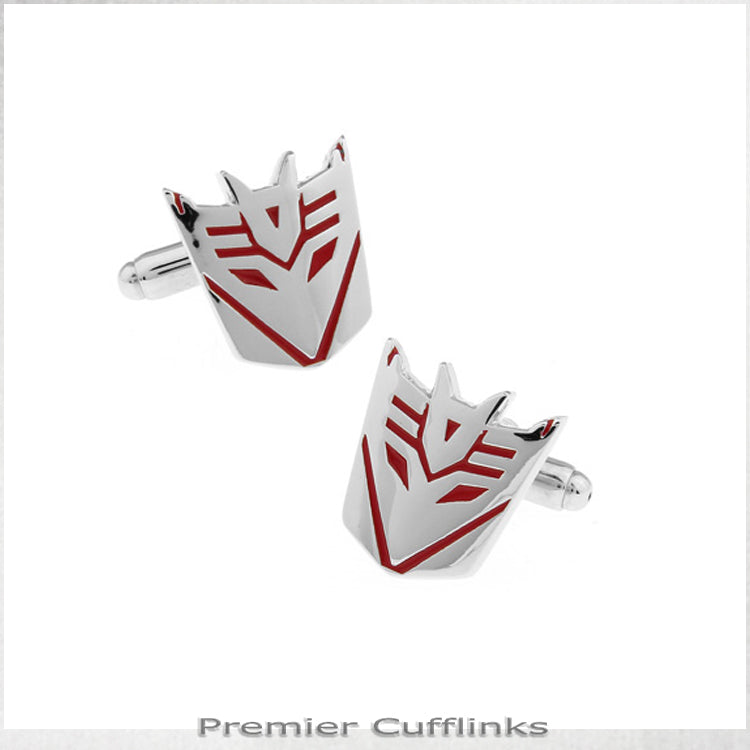 Red Decepticon Cufflinks