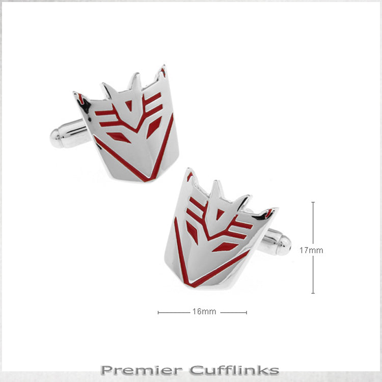 Red Decepticon Cufflinks