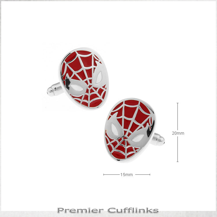 Red Spiderman Cufflinks