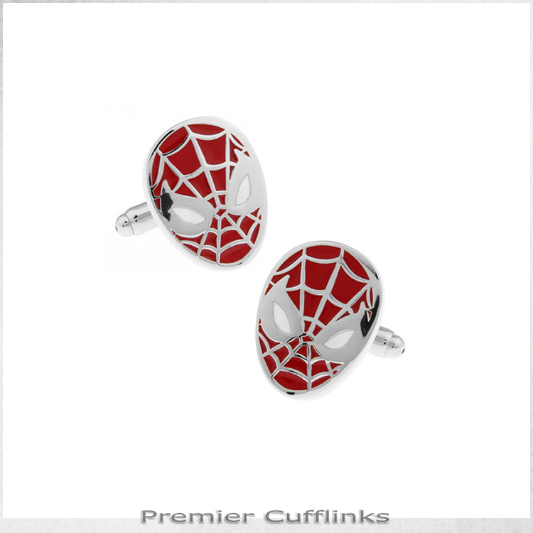 Red Spiderman Cufflinks