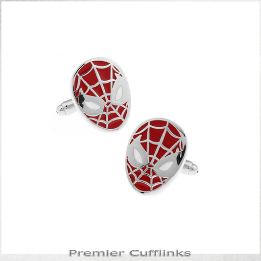 Red Spiderman Cufflinks