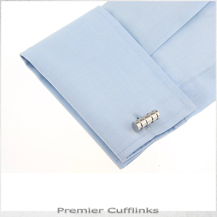 Ridged Bar Cufflinks