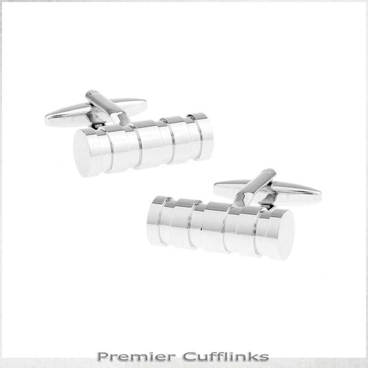 Ridged Bar Cufflinks